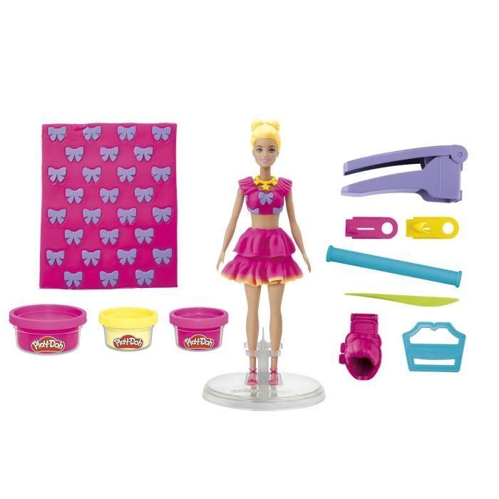 Play-Doh Barbie Dentelles et nœuds, coffret de pâte à modeler