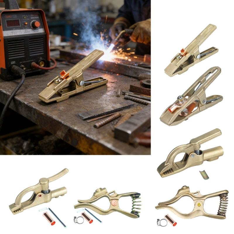 Industrial Copper Welding Ground Clamp Earth Clamp 300A 500A For Secure Electrical Connection And Durability