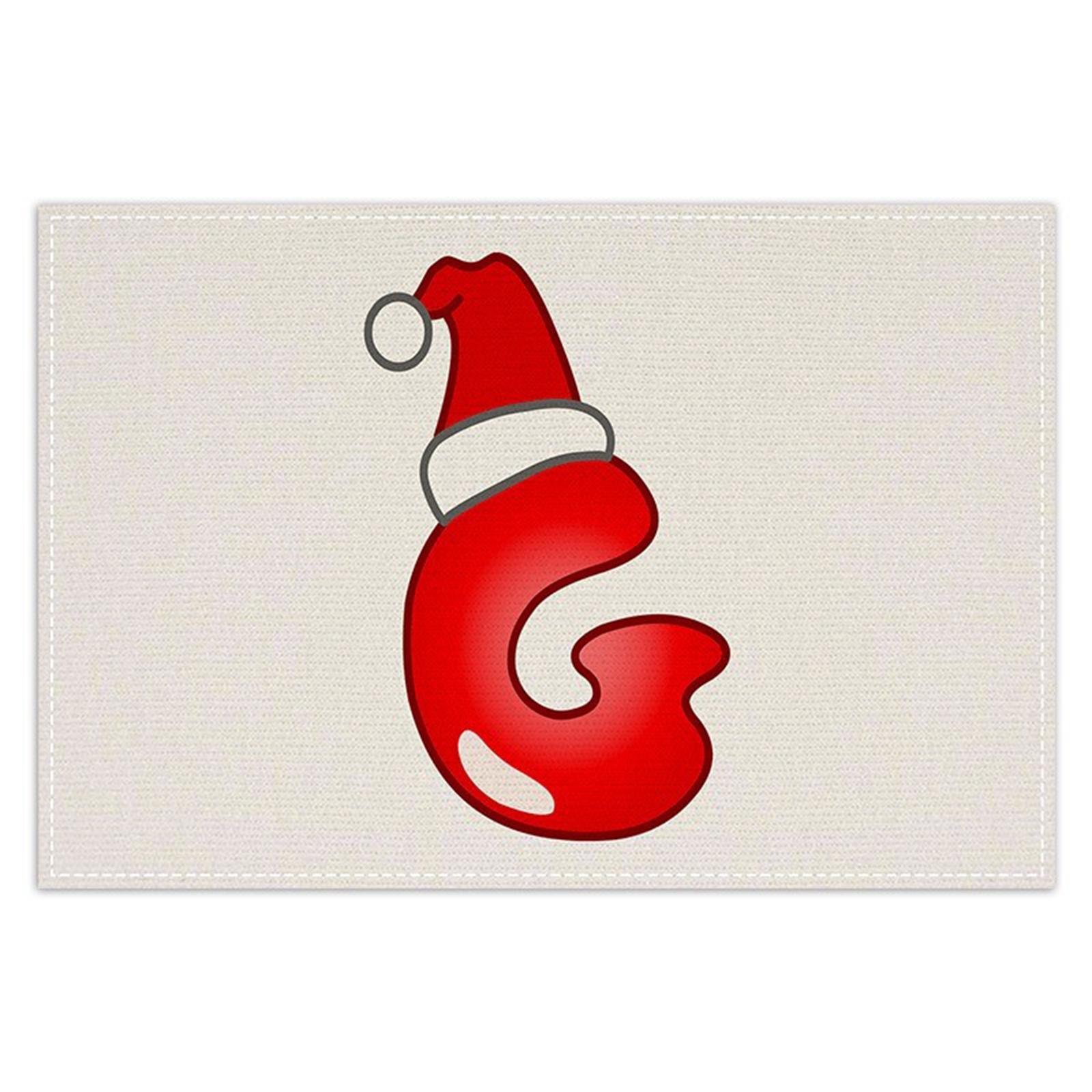 

Christmas Letter Placemats, Festive Table Decorations, Tablecloths, Tea Flags, Festive Party Restaurant Tablecloths. One Size