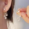 925 Silver Needle Green Red Butterfly Long Tassel Earrings For Women Jewelry Trending Korean Fashion Crystal Drop Earrings