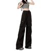 Women's Retro High-Waist Wide-Leg Quick-Dry Cargo Pants