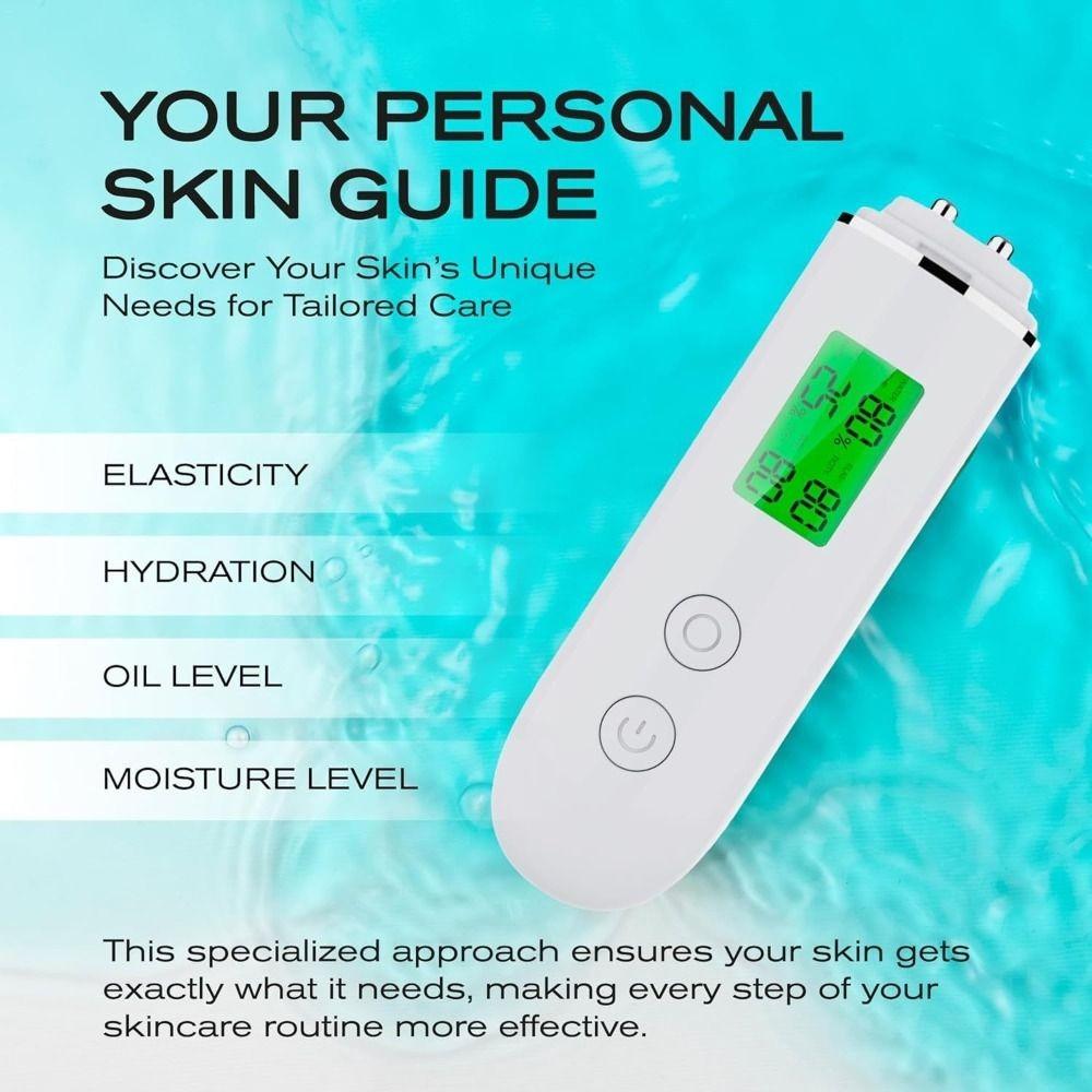 Rechargeable Skin Analyzer LCD Digital Oil Tester Machine Moisture Tester Face Care