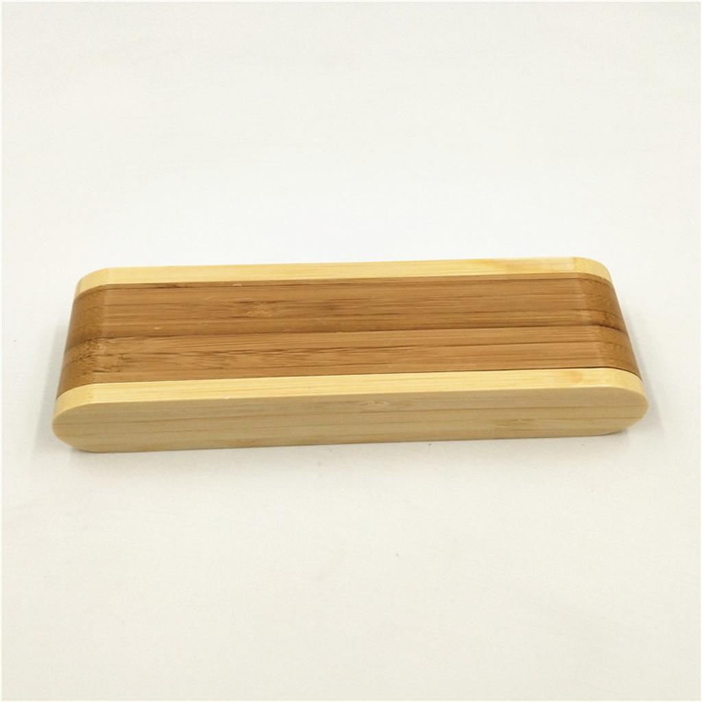 Bamboo Pen Holder Modern Pencil Bag Cover for Keeping Single Steel Pens Safe