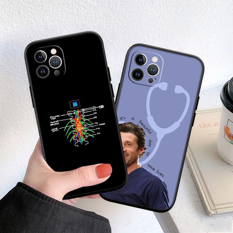 CJ62 Grey's Anatomy Soft Shell Phone Case for Redmi Note 10 11 12 Pro Max 10S 10C 10T 11A 11S 12S 12C