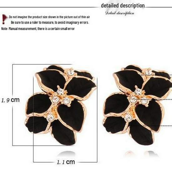 Gardenie Ohrringe: Niedliche koreanische Mode, Übertriebener Stil, Vielseitiger Schmuck