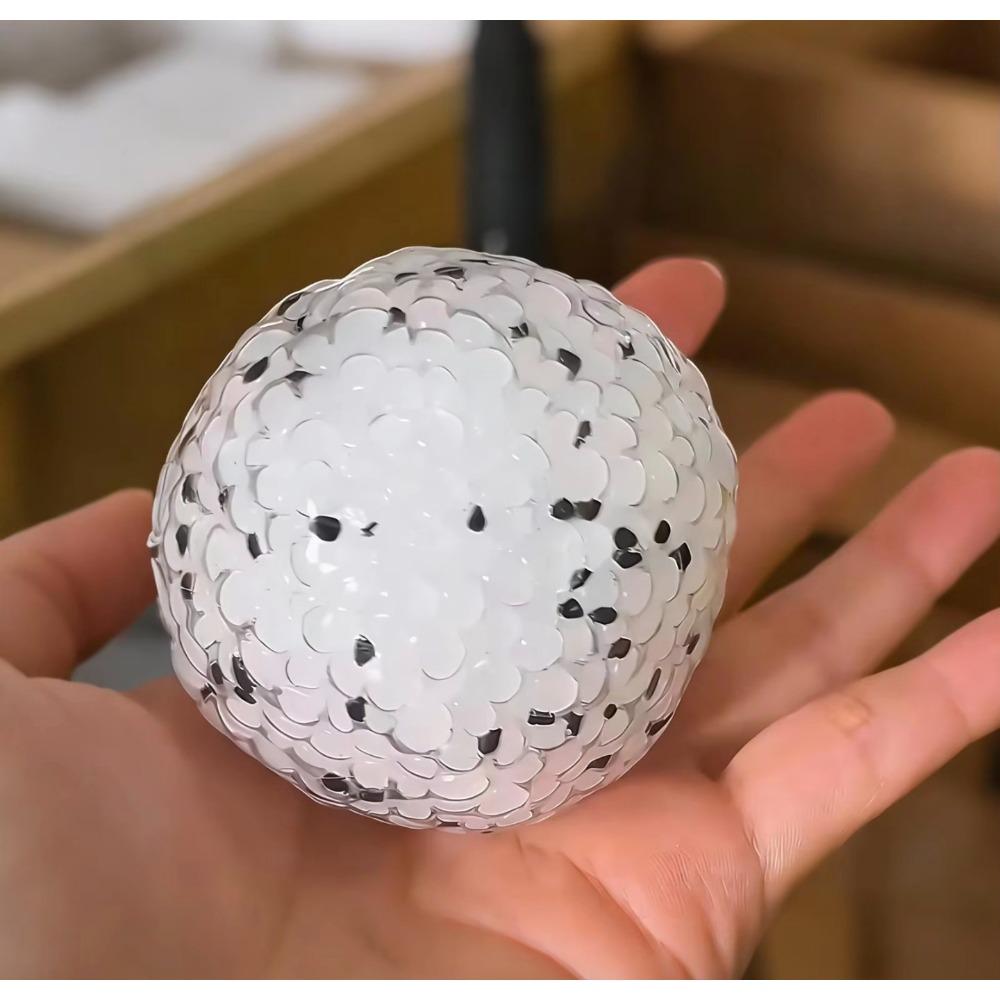 Langzaam Terugspringende Kleefrijstbal Stressknijpbal Zwarte Sesambol Snoepvorm Angstverlichtend Fidget Speelgoed voor Kinderen en Volwassenen white