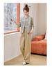 Spring 2026 Elegant High-Waisted Satin Two-Piece Suit for Women: New Chinese Style