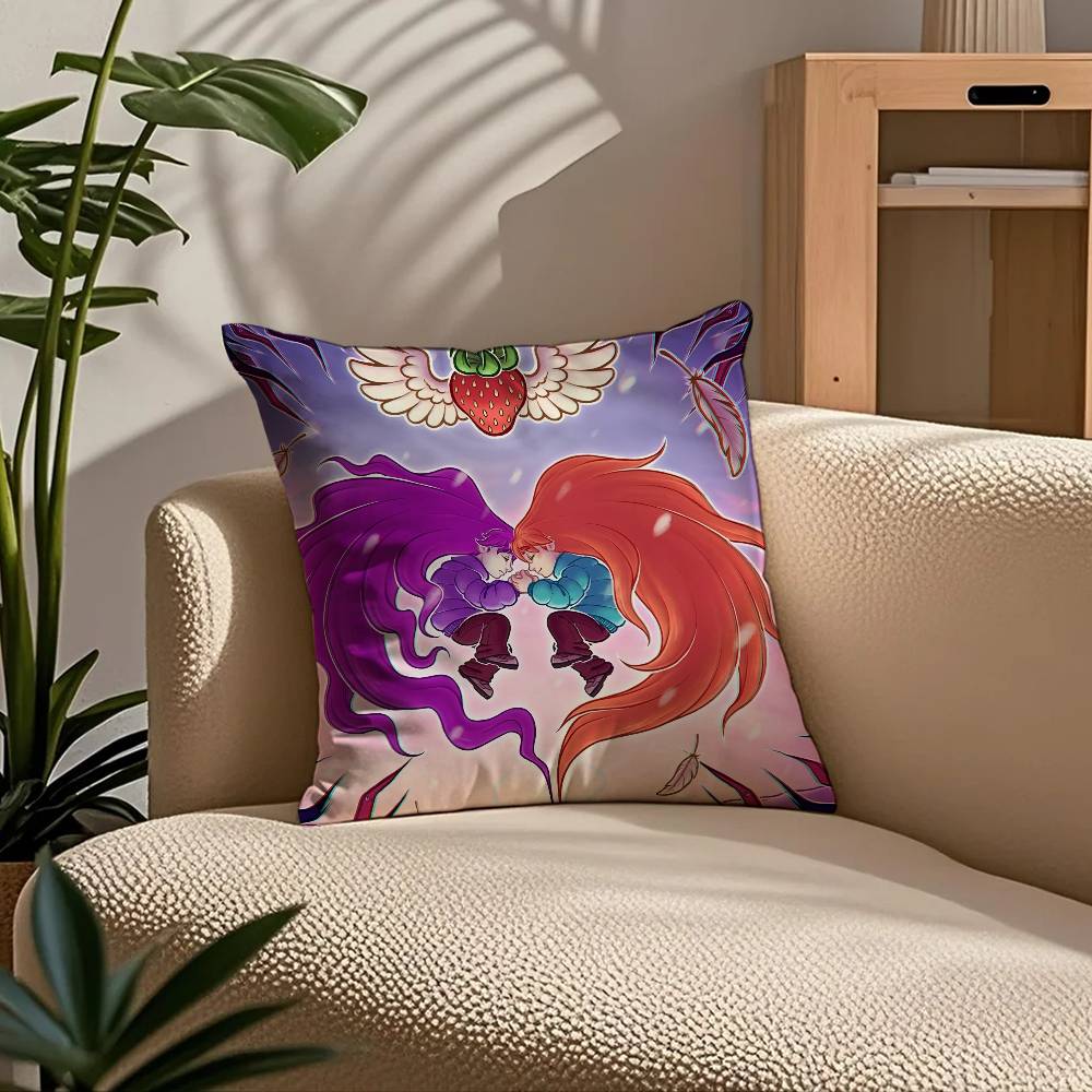 C-Celeste Game Funny Pillow Case Comfort Sofa Bed Silky elegant Invisible zipper Custom Decorative cushion cover
