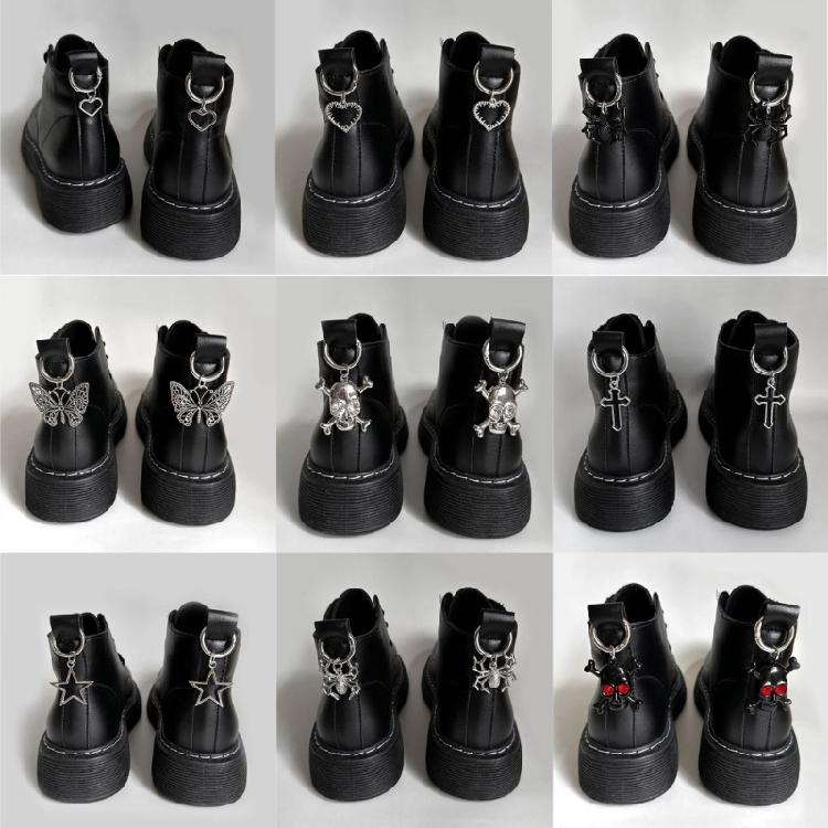 Pack of 2 Stylish Punk Shoe Buckles Adornments Unique Accessories for a Fashionable Look Shoe Buckles with Punk Styles