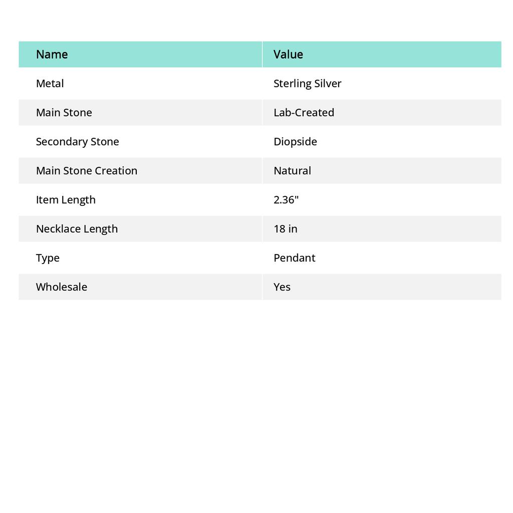 Ruby Ziosite, Diopside  Ethnic 925 Sterling Silver Pendant 2.36" H2l30