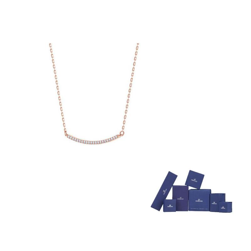 Swarovski Rose Gold Tone Plated Swarovski Crystal Necklaces Womens F-Original brand box (color random)