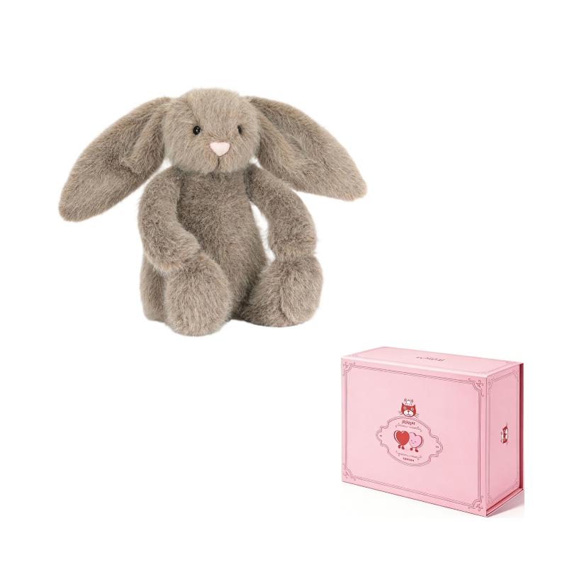 JELLYCAT Jungle Animal Velvet Umber Bunny Dolls Plush Doll 18cm High JELLYCAT-2601-0012