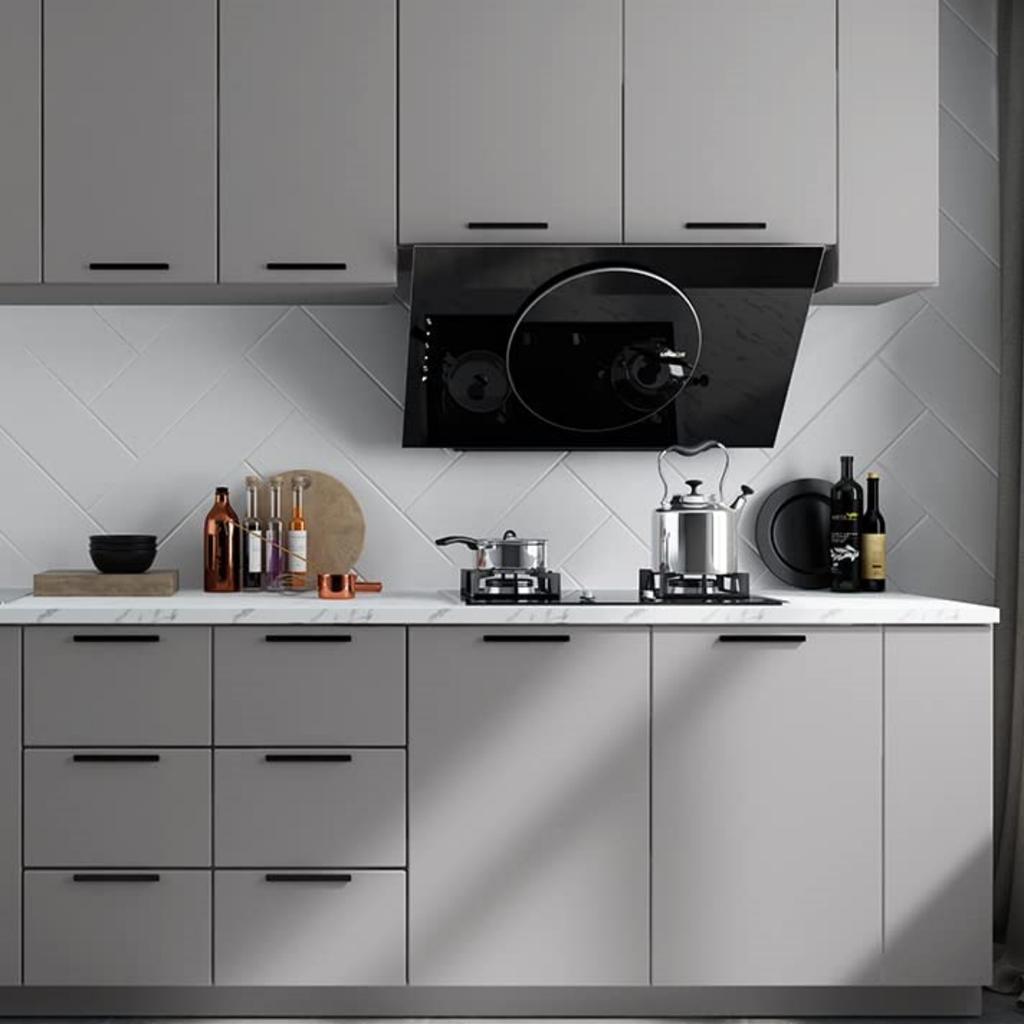 1 Roll Matte Self-adhesive Wallpaper for Walls In Roll Kitchen Cabinet Sticker Furniture Wall Decorations Living Room Cupboards