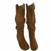 Retro Boots Children's Autumn and Winter 2025 Heightening Single Boots Tall Merad Western Flat-bottomed Stacking Boots