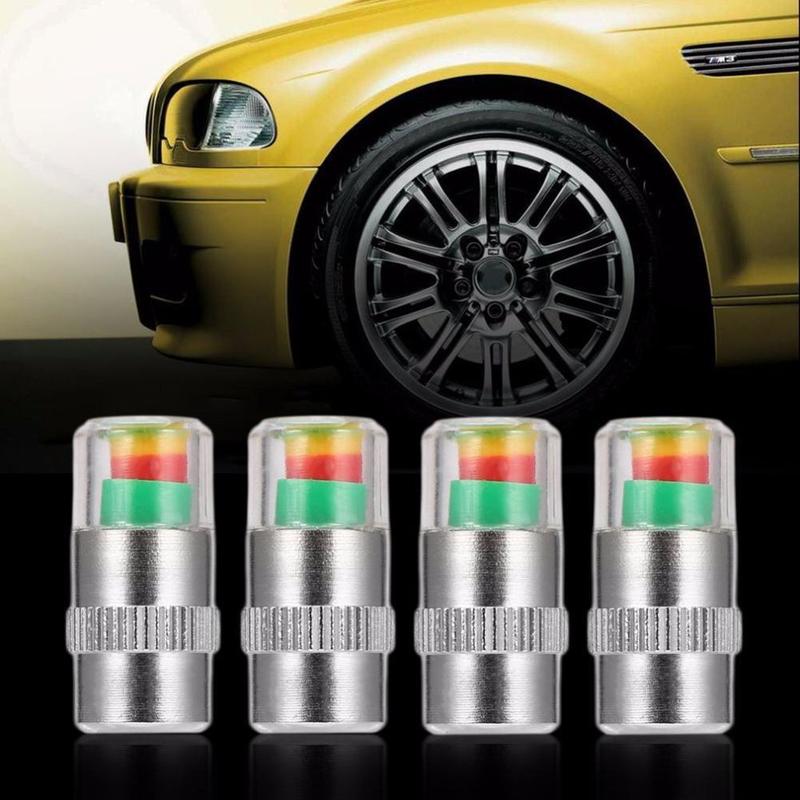 Cars Tire Air Pressure Monitor Alert 4/8/10 Pcs Tyre Cap Indicator Alert Air Pressure Gauge