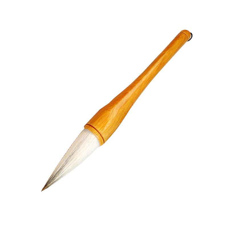 Sheep Hair Short-Tip Brush for Chinese Painting & Calligraphy - Ti Dou Wan, Enhanced Thin Tip
