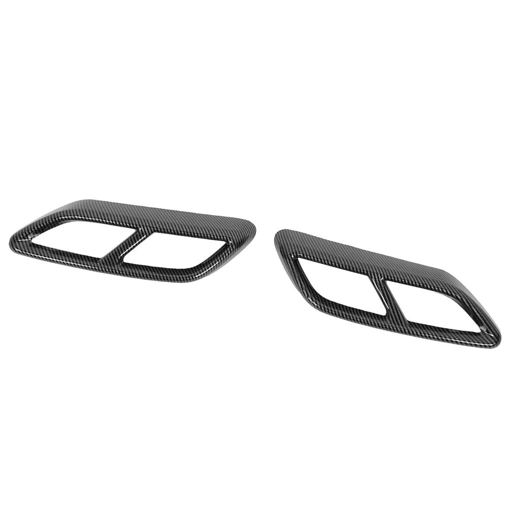 2PCS Exhaust Muffler Tail Pipe Cover Left Right Decorative Tail Throat Frame for A3 8Y 2021 Onwards Carbon Fiber