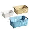 Storage Basket Plastic Household Snacks Toys Plastic Storage Basket Dormitory Kitchen Desktop Storage Box Storage Basket