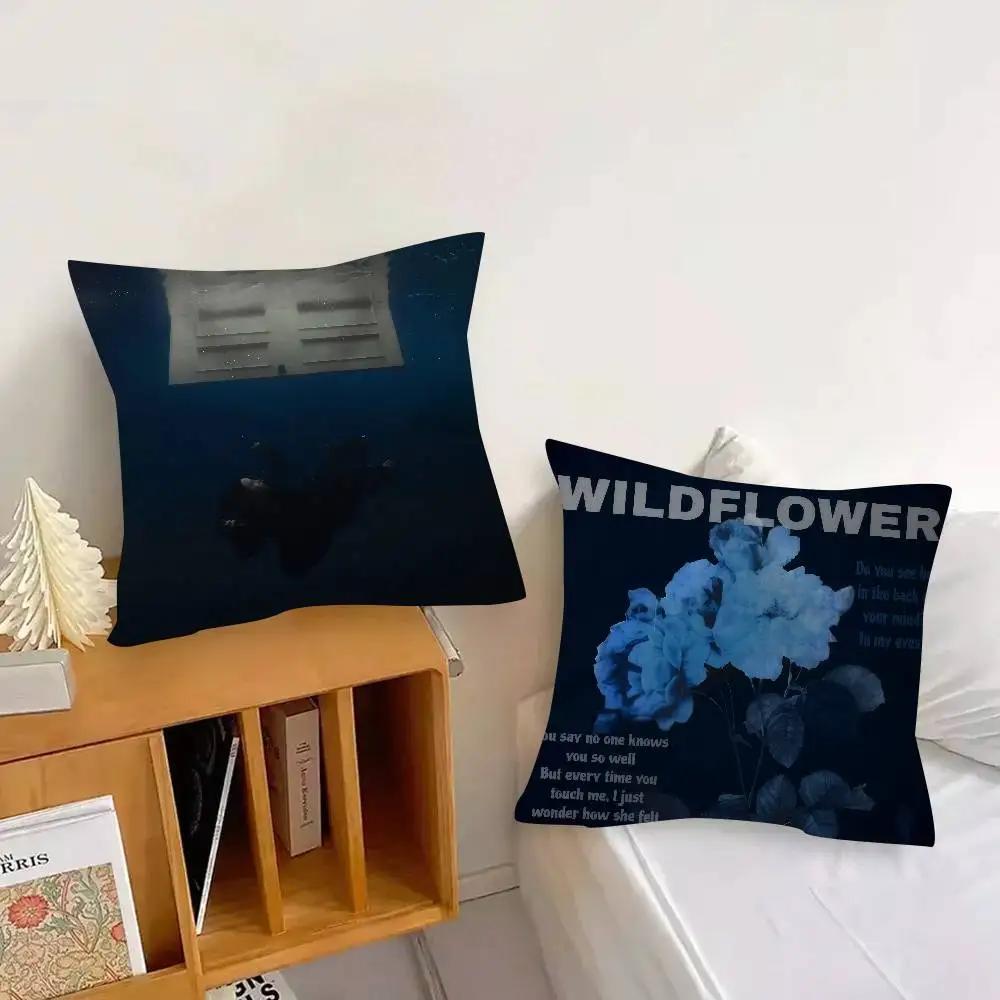 Song Wildflower Cushion Cover Decorative Pillow Sofa Home Decor Case Pillow Cases