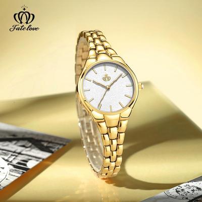 Fate Love Women's Waterproof Quartz Watch with Stylish 3D Dial