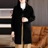 Red Design Double-sided Wool Coat Women's Autumn and Winter New Medium and Long Wool Coat