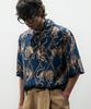 UNTAGE Tiger Print Bowling Shirt [Navy (Unisex)]_Uts-Ss03