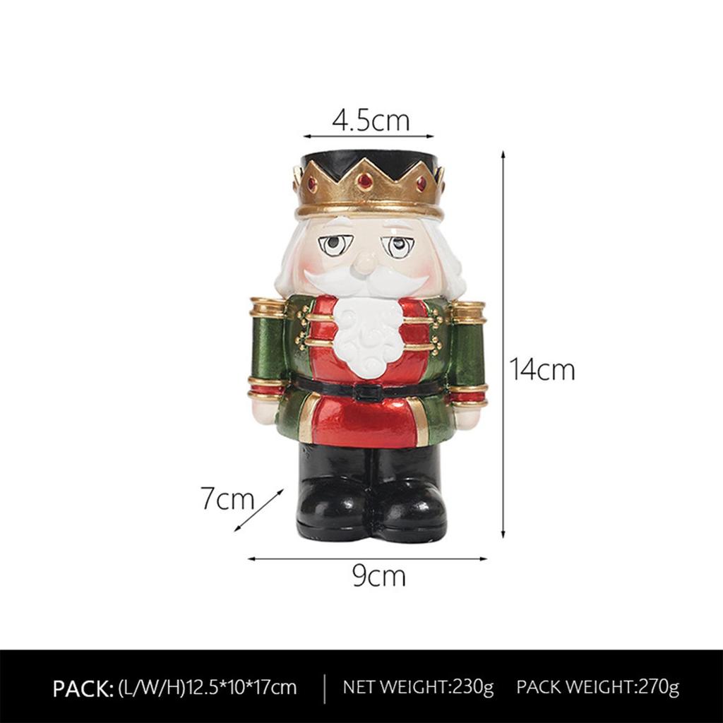 Nutcracker Figures Holder Ornament for Office Room Desktop Decoration