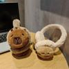 Cartoon Capybara Earmuffs Thicken Children's Ear Cap Fashion Foldable Ear Cover  Student