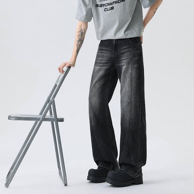 Men's 2026 Trendy High-End Patchwork Jeans: Scoundrel Handsome Style