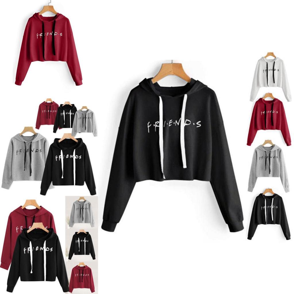 Print Womens Friends Hoodie Hoody Sweatshirt Ladies Pullover Sweater Jumper Hot