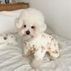Pet Plush Jumpsuit Autumn Winter Medium Small Dog Clothes Warm Fleece Sweet Pajamas Kitten Puppy Cute Pullover Chihuahua Pug