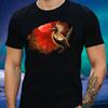 T-Shirt Herren Hoatzin Vogel Roter Mond Motiv Baumwolle Größe XS bis 5XL
