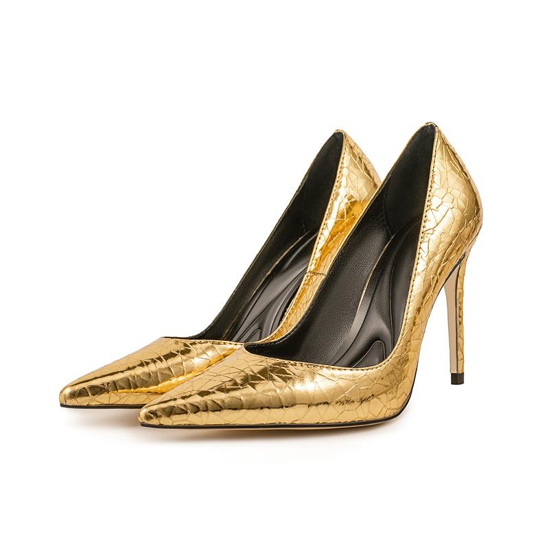 Fashion New Fashion Minimalist Commuting 10cm High Heels Shose Spring Autumn Shallow Mouth Pointed Sexy Women Single Shoes Size 35-47