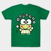 Women's Fashion Round Neck Short-sleeved Cut Of Keroppi Print T-shirt Summer Casual Slim T-shirt