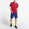 Nike Tricou din bumbac cu decolteu rotund cu imprimeu cu litere elementare FC Barcelona Bărbați Topuri Roșu Nobil AQ7515-620