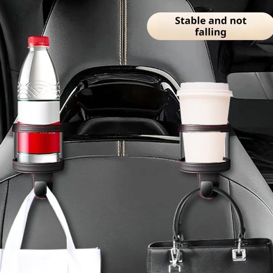 

Yousheng Многофункциональный крючок для подголовника автомобильного сиденья с подстаканником, прочный, несущий, простой в установке, вешалка для кошелька на подголовник заднего сиденья автомобиля, крючок-органайзер бежевый