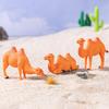 3 Stück Mini Kamel Ornamente Miniatur Kamel Figuren Desktop Dekoration Mini Tierstatuen für Mikrolandschaften DIY Bastelarbeiten