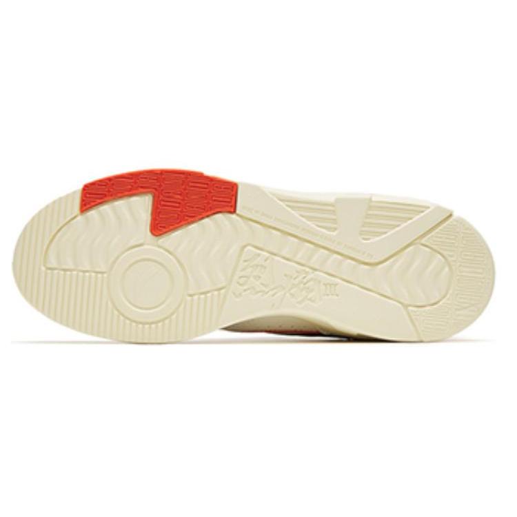 Anta Flame 3.0 Lightweight Cushioning Low top Skateboard Shoes Men's White Orange 112248089-3