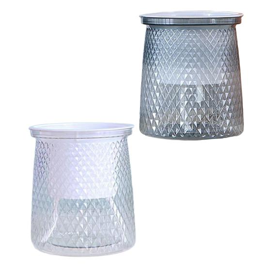 2 Sets Self Watering Flowerpot with Wick Rope Indoor Outdoor Plants Planting Pot with Drainage Hole Clear Reservoir Herbs Flower Planter Pot