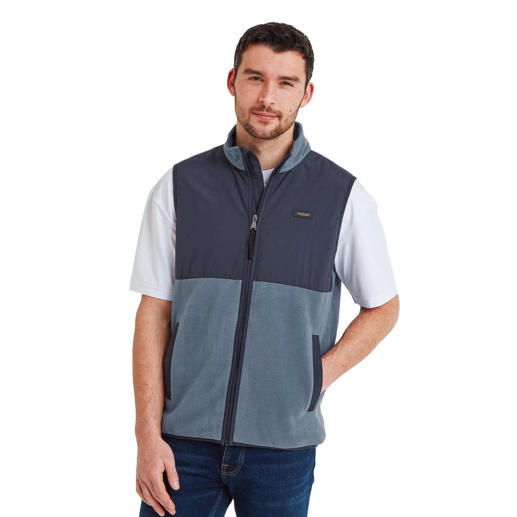 TOG24 Mens Maray Contrast Fleece Gilet
