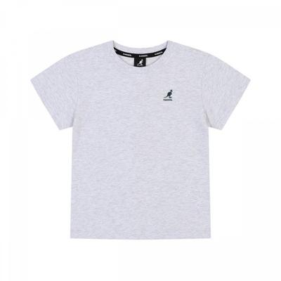 Back Flag Graphic T shirT Melange Gray Sb 0125