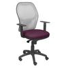 Chaise De Bureau Ergonomique Jorquera - PIQUERAS Y CRESPO - Gris Maille Bali Siège Violet