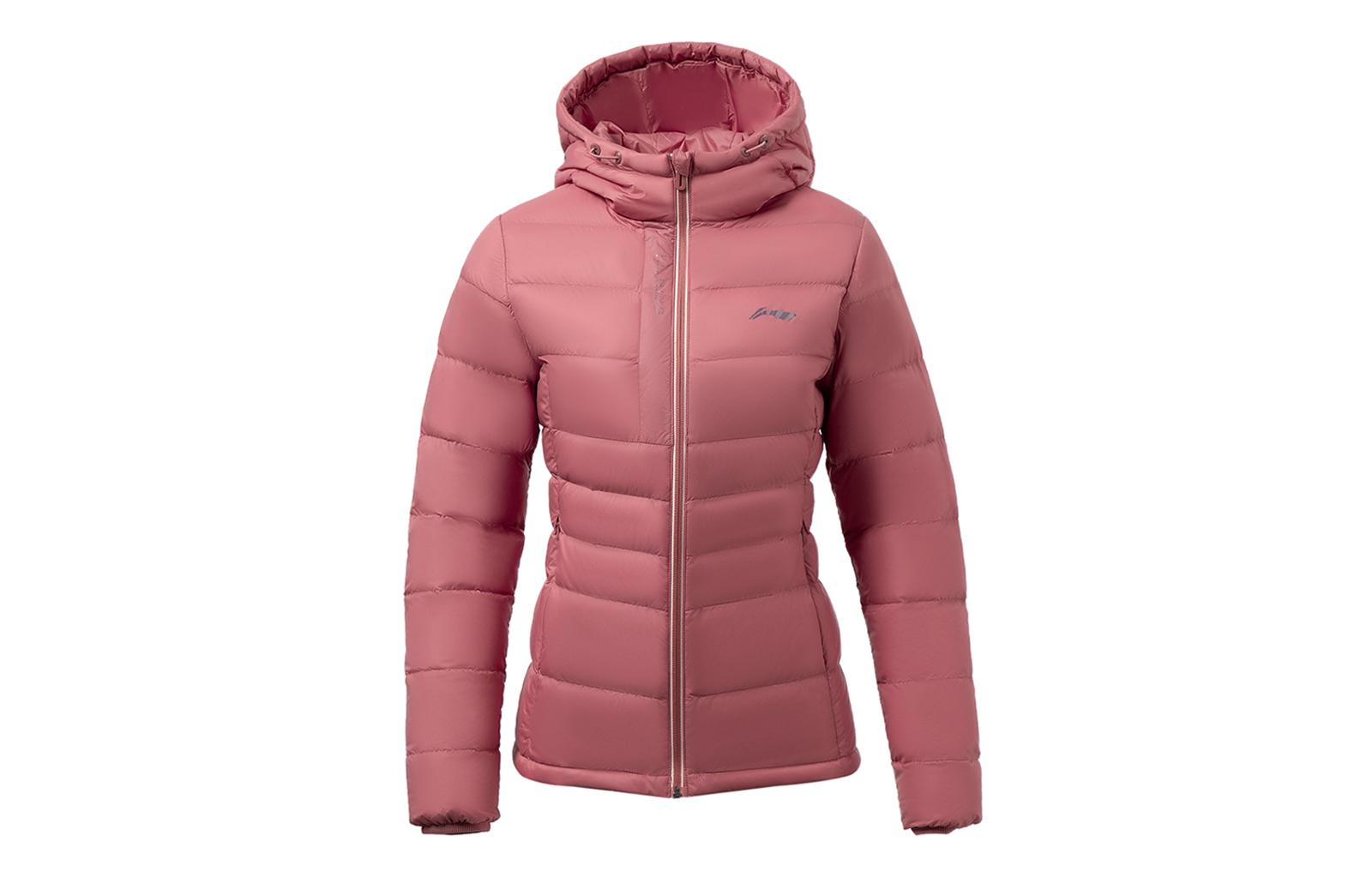 Li Ning Training Series Down Jacket Women s Withered Rose Red AYMR152-9 M