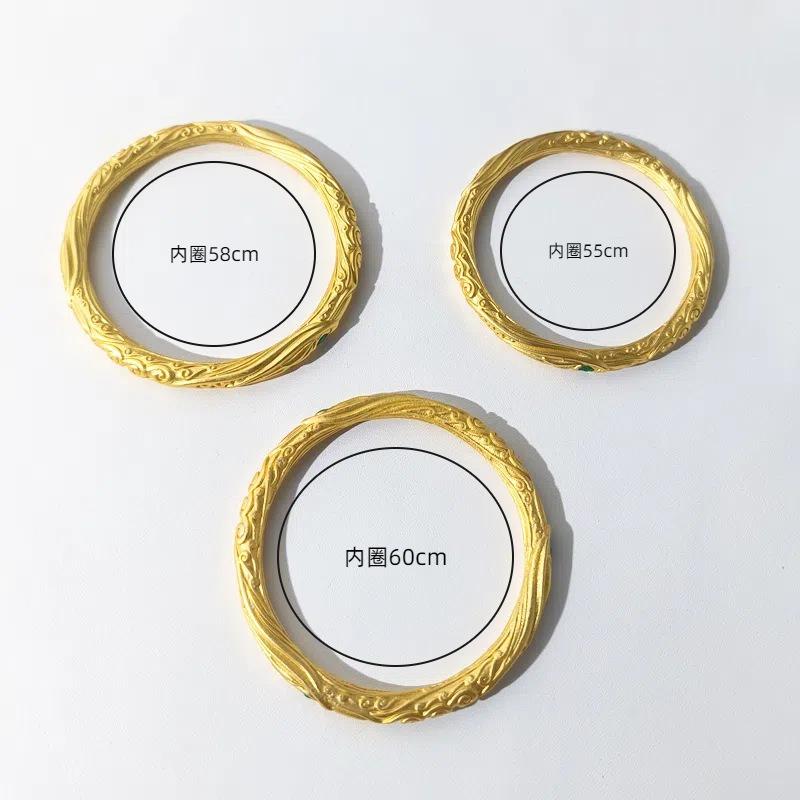 Shajin Nezha Closed Bracelet Qiankun Circle Demon Child Naughty Sea Bracelet Is Not Easy To Fade Gold Bracelet