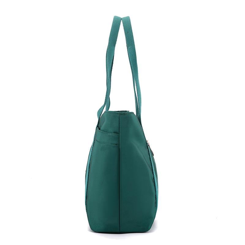 Women's Nylon Bag Large Capacity Tote Bag Multi-Pocket Lightweight Water-Repellent Handbag