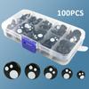 796-100PCS DIY Craft Eyes Noses Sets Eyeball Doll Accessories Plastic Colorful Safety Eyes Noses For Doll Craft DIY Making Tools
