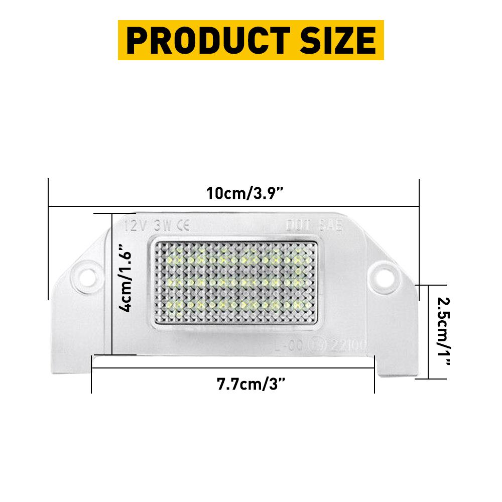 1Pcs Car LED License Number Plate Light Bulb CANBUS for Dodge Charger Challenger Magnum Avenger Dart 2010 2011 2012 2013 2014