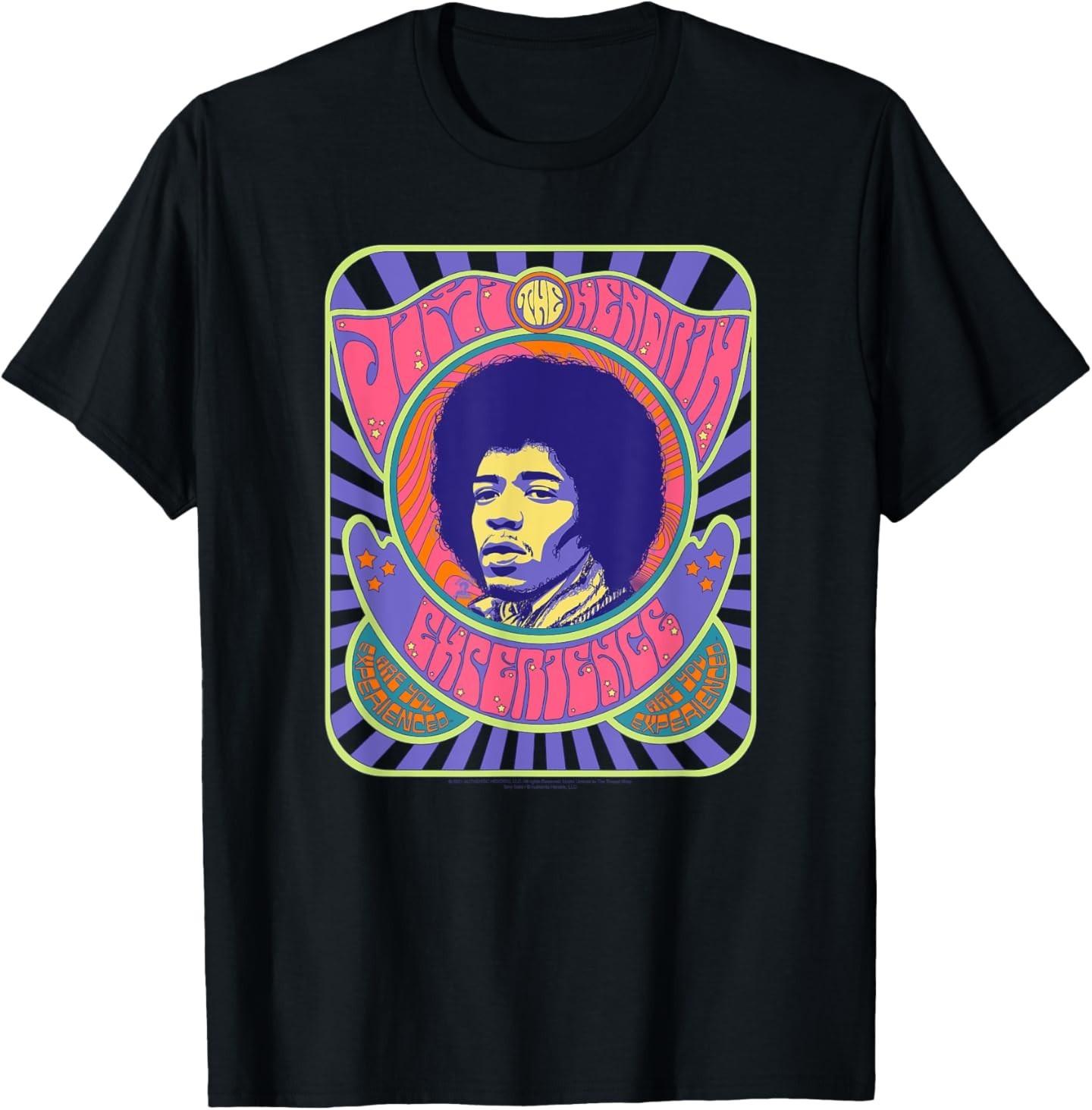 Jimi Hendrix Psychedelic Poster T-Shirt Mens Womens Tees Top M