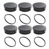 4 6 Pcs Black Plastic Sprinkler Cap Seal Replacement For 1800 1800XC Series Sprinklers Garden Lawn Irrigation System Accessories