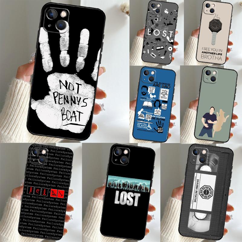 Lost TV Series Phone Case For iPhone 16 15 14 12 11 13 17 Pro Max mini 15 16 Plus 16e 17 Air Funda Cover